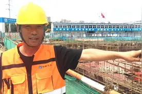 视频｜扬州大运河沿岸首个大型综合体即将封顶，记者探访烈日下一线施工者图片