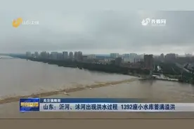 沂河、沭河出现洪水过程 全省1392座小水库蓄满溢洪图片