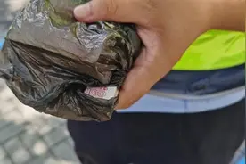 漯河交警捡到一只黑色塑料袋，装有大量现金，急寻失主图片