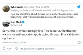 马斯克：特斯拉双重认证功能已进入最终验证阶段图片