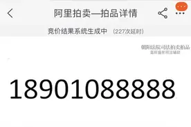 225万元！尾号5个“8”的手机靓号拍出天价图片