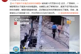女子遛狗不系绳还放狗咬伤辅警 被拘留10天罚款600元图片