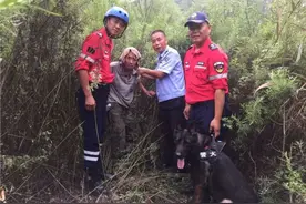 极限求生！70岁老人进山迷路 靠喝水撑了9天图片