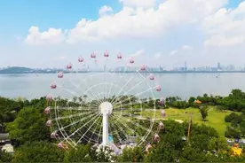 “东湖之眼”摩天轮18日正式启动，游客可高空游“轮”360度观山揽湖图片