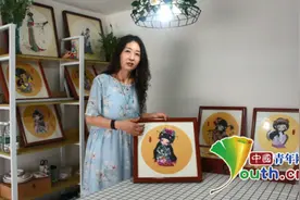 碎布头变精美布贴画 中学女教师20年演绎“布”一样精彩图片