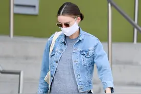 “小丑”未婚妻鲁妮·玛拉挺孕肚出街 钻戒抢眼图片