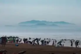海面突现绵延群山！秦皇岛昌黎海边惊现海市蜃楼视频封面