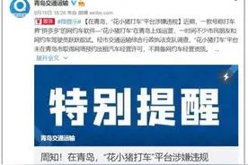 滴滴新业务青岛违规：“花小猪打车”未获经营许可图片