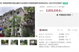 太激烈了！观山湖这套法拍洋房，60多轮竞拍超起价80万成交图片