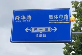 神翻译？！济南奥体中路成了“奥地利身体大道”图片