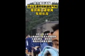 乐山五通桥居民因异味紧急撤离，车辆排长龙，一政府工作人员回应图片