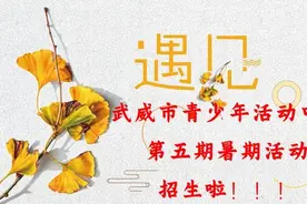 【创建文明城市】武威市青少年活动中心第五期暑期活动招生啦！！！图片