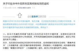 重要通知！中国驻德国大使馆：8月30日起，自德国乘直飞航班赴华及中转赴华的中外籍旅客实施核酸检测图片