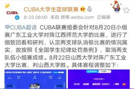 CUBA赛场现丑陋一幕！两队消极比赛被处罚图片