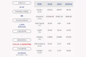 下滑！新安股份：2020年半年度净利润约5096万元，同比下降80.23%图片