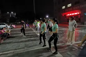 博望区曳步舞公益培训班开班图片