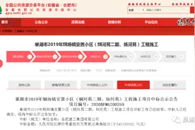 中标价5.4亿！巢湖烔炀镇两安置小区工程将施工图片