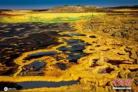埃塞俄比亚达罗尔火山地质奇特 色彩斑斓宛如外星球图片