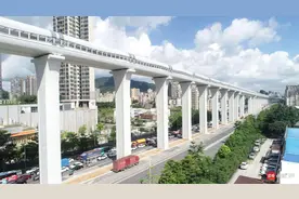 地铁6号线：最高桥墩40米，创全国地铁高架桥之最图片