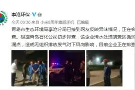 青岛市民深夜闻到刺激性气味 官方：系青岛石化公司柴油泄露产生，对人体无害图片