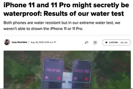 iPhone 11深水测试结果：浸泡8个月后仍可正常运行图片