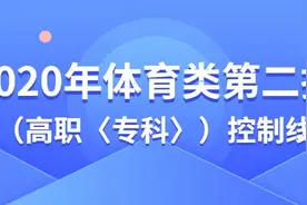 安徽2020年体育类第二批（高职〈专科〉）控制线发布图片