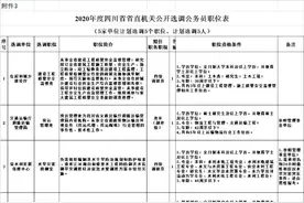 今起报名！2020年四川省直机关公开遴选、选调94名公务员图片