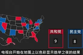 美媒：美国选举政治中什么是红色州和蓝色州 体现共和党民主党占多数区域图片