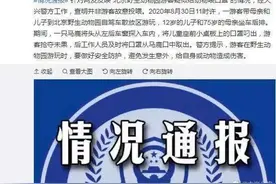 北京野生动物园游客给动物喂口罩？警方通报来了图片