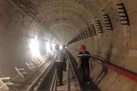 南宁地铁5号线一期工程南段实现轨通，距离开通又近了图片