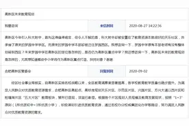 网友咨询合肥高新区未来教育规划获回复图片
