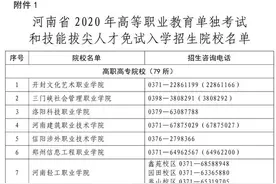 河南2020年高职单招咋进行？官方答案来了图片