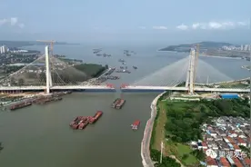 巢湖大桥预计本月下旬实现合龙图片