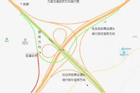 注意！四川成自泸高速万家桥互通即将施工图片