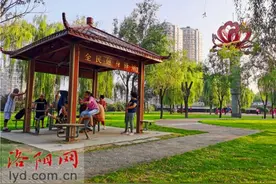 洛浦公园沿乐道建起多个健身驿站图片