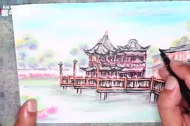 「紫牛头条」画家拿女儿的香奈儿口红画出惊艳国画，女儿：含泪也得支持图片