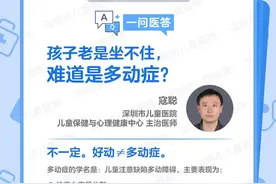一问医答 | 孩子老是坐不住，难道是多动症？图片