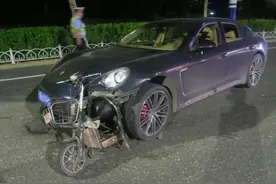 青岛一保时捷肇事逃逸，司机次日自首仍有酒味！警方：刑拘图片