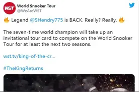 “台球皇帝”又回来了，51岁的亨德利复出究竟图啥？图片