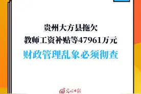 贵州大方县拖欠教师工资补贴等47961万元 财政管理乱象必须彻查图片