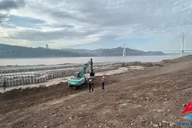 助推长江流域绿色发展，丰都长江大桥至斜南溪库岸整治工程新进展图片
