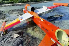 冲绳海边发现疑似无人机物体，居民猜是美军无人靶机图片