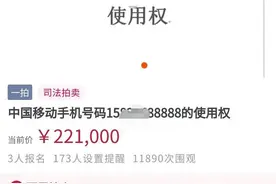 一个手机号拍卖出22.1万，河南这家法院怎么做到的？图片