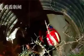 四川乐山一岁女童掉入下水道井 消防员下井营救图片