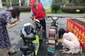 “电动车上牌”进校园服务师生 关注“合肥交警”公众号可预约办理图片