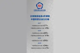 正商集团连续4年蝉联中国民营企业500强图片