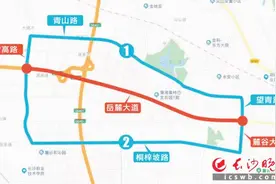 岳麓大道南半幅封闭施工 长沙高新区采取措施保证交通有序运行图片