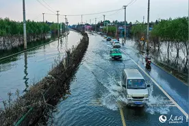 安徽庐江：国道G330水淹路段全部出水图片
