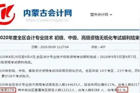 2020年中级会计职称出考率曝光！大部分地区竟然低于50%图片