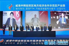 威海中韩自贸区地方经济合作示范区产业园启动图片